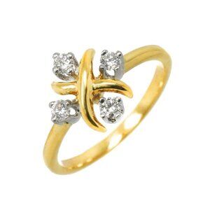 TIFFANY Co. Jean Schlumberger Diamond Ring 18K YG 750 Pt size6(US) 90271628